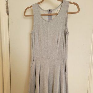 Grey jersey knit dress